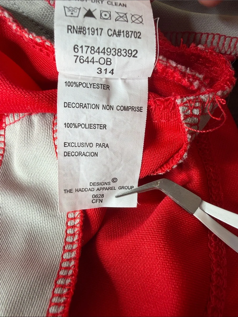 Nike Red and Gray Ohio State Girls Tank Cheer Dress